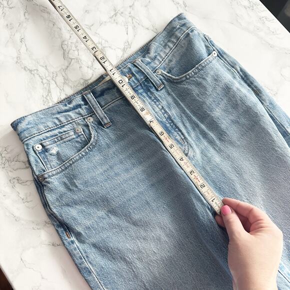 Madewell the Perfect Vintage Jean Distressed Blue Jeans women’s size 26 - Picture 11 of 12